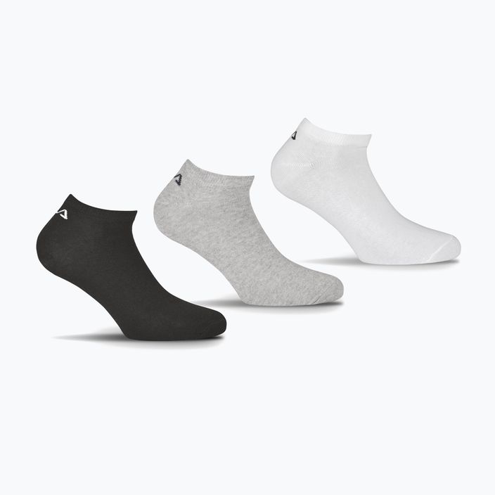 FILA Unisex Invisble Plain 3 Pack klasické ponožky 11