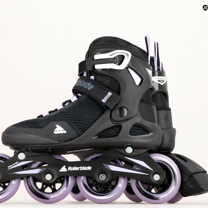 Dámske kolieskové korčule Rollerblade Macroblade 84 black and purple 07370900 19