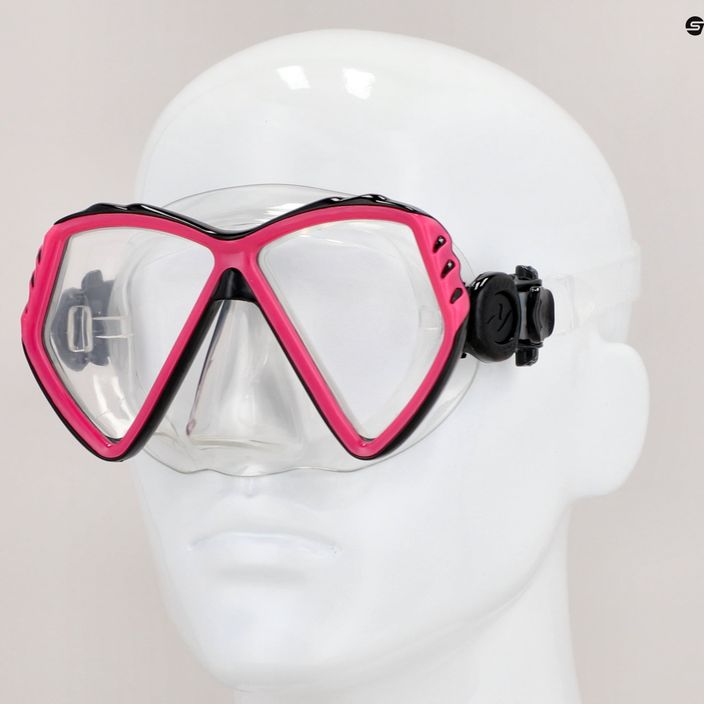 Juniorská potápačská maska Aqualung Cub transparentná/ružová MS5530002 8