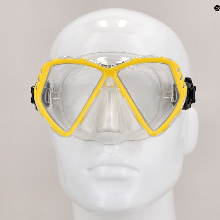 Juniorská potápačská maska Aqualung Cub transparentná/žltá MS5530007 8