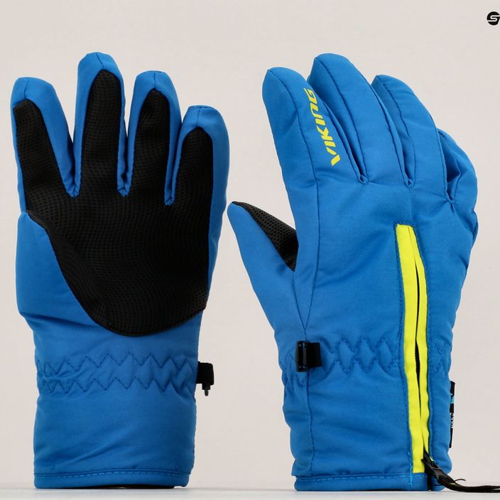 Detské lyžiarske rukavice Viking Asti modré 120/23/7723 8