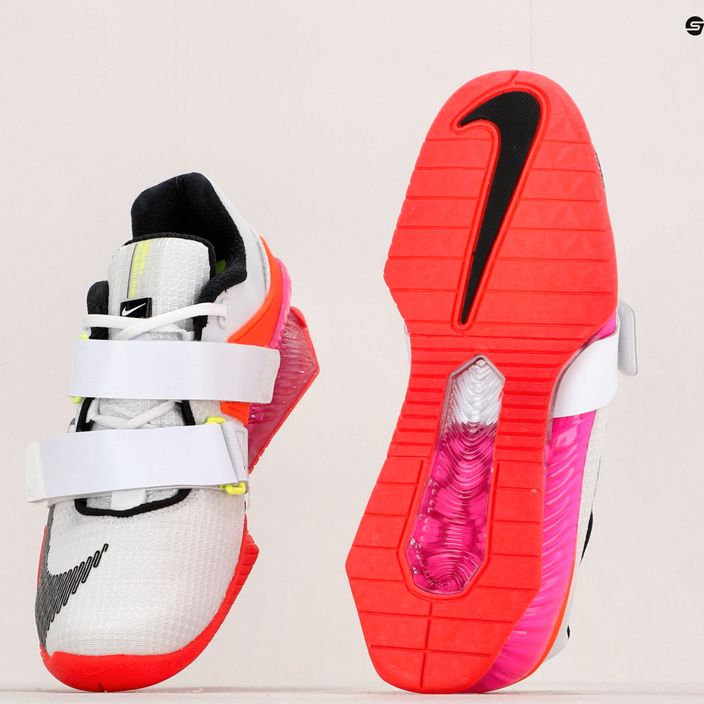 Nike Romaleos 4 Olympic Colorway vzpieračské topánky biela/čierna/jasná karmínová 11