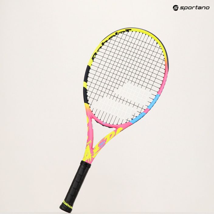 Detská tenisová raketa Babolat Pure Aero Rafa 2gen žlto-ružová 140469 9