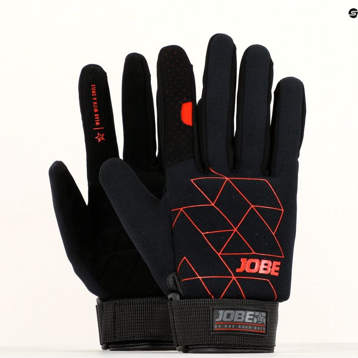 JOBE Stream wakeboardové rukavice čierno-červené 341017002 10