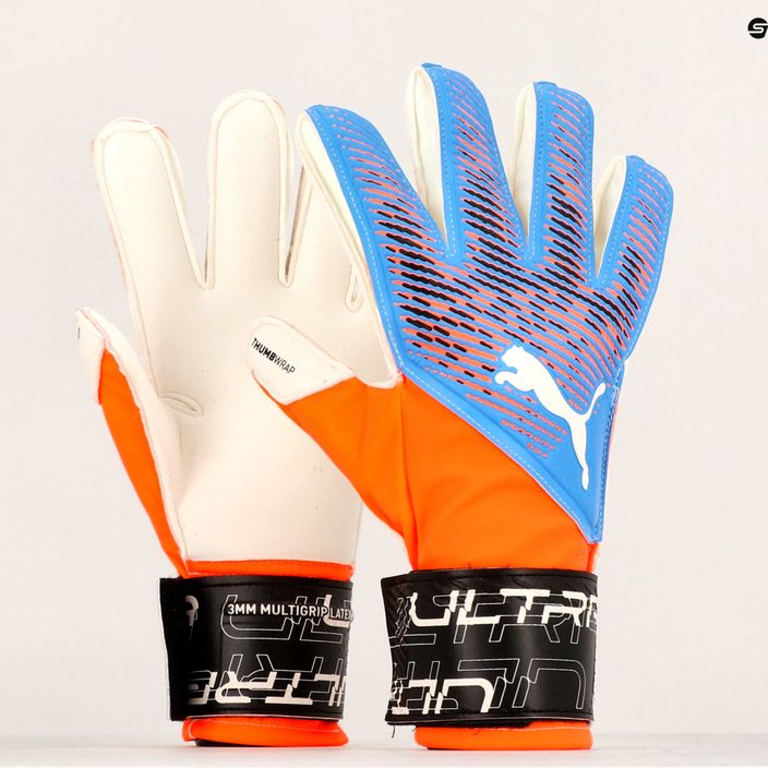 Brankárske rukavice PUMA Ultra Grip 3 Rc oranžová a modrá 41816 05 7