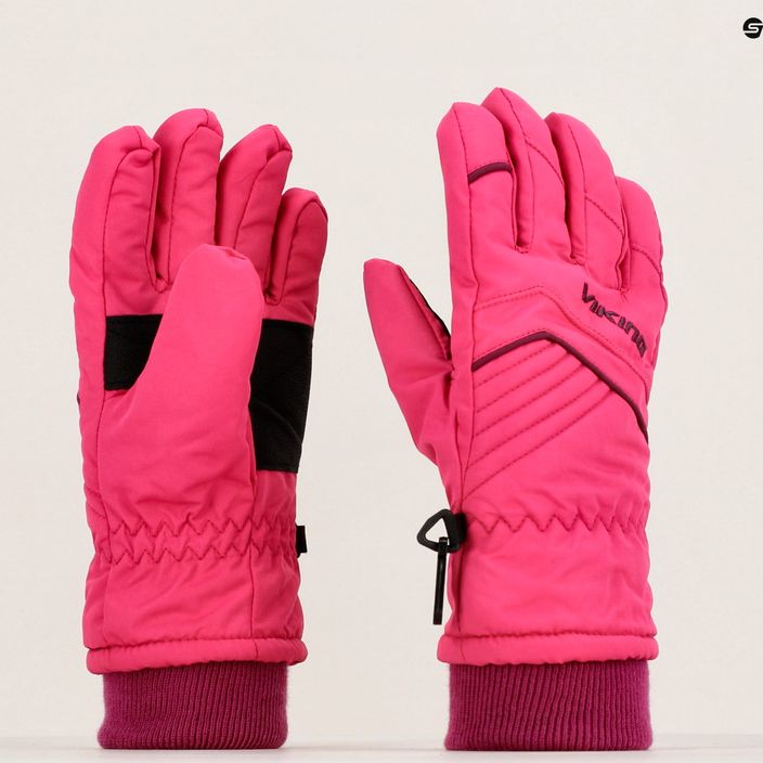 Ružové lyžiarske rukavice Viking Rimi 120 20 5421 7