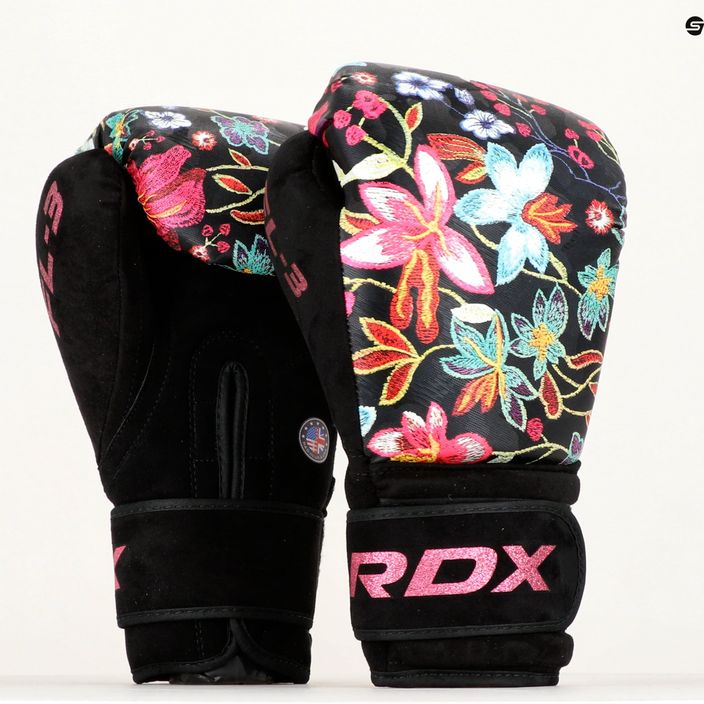 Boxerské rukavice RDX FL-3 čiernej farby BGR-FL3 12