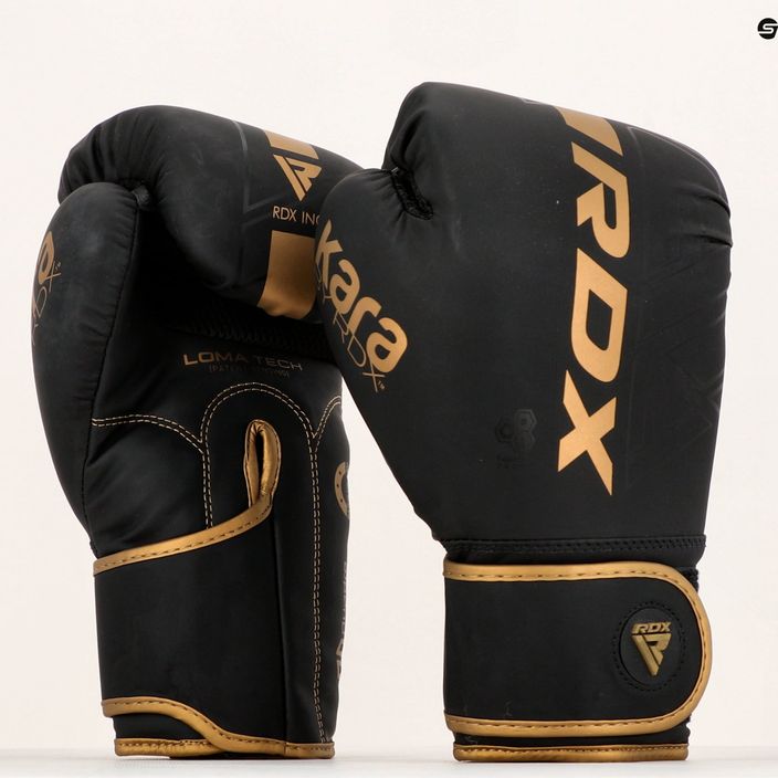Boxerské rukavice RDX F6 čierno-zlaté BGR-F6MGL 15