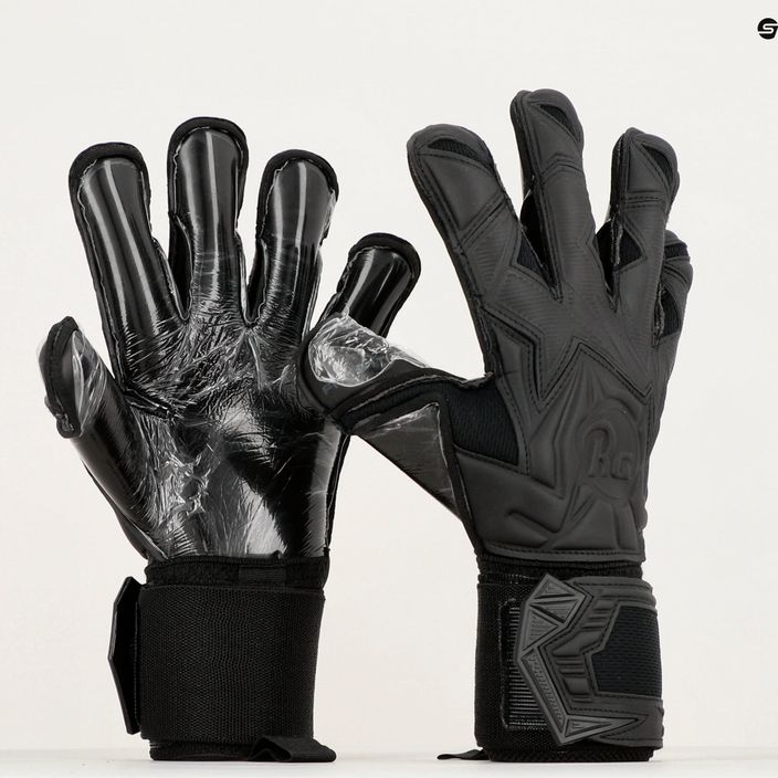RG Aspro brankárske rukavice Black-Out black BLACKOUT7 6