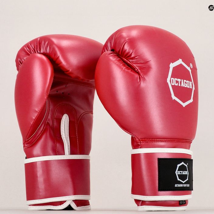 Boxerské rukavice Octagon červené 7