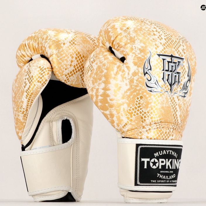 Boxerské rukavice Top King Muay Thai Super Star "Air" biele TKBGSS 6