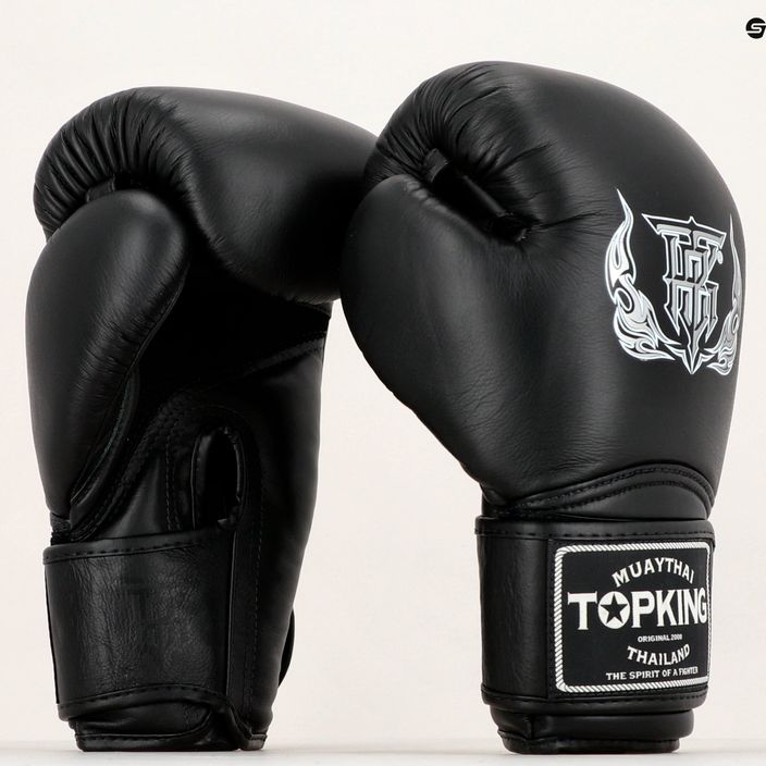 Boxerské rukavice Top King Muay Thai Super Air čierne 8