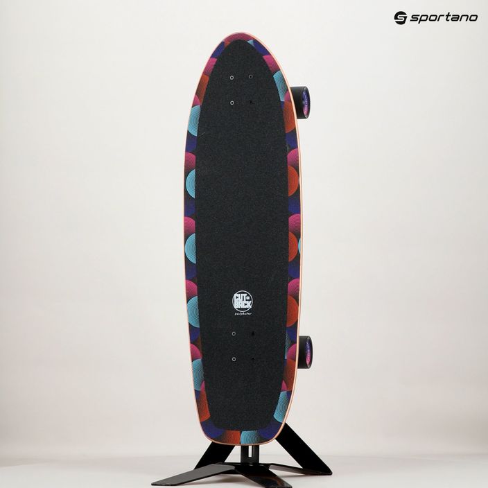 Surfskate skateboard Cutback Big Wave 34" čierny a farebný CUT-SUR-BWA 12