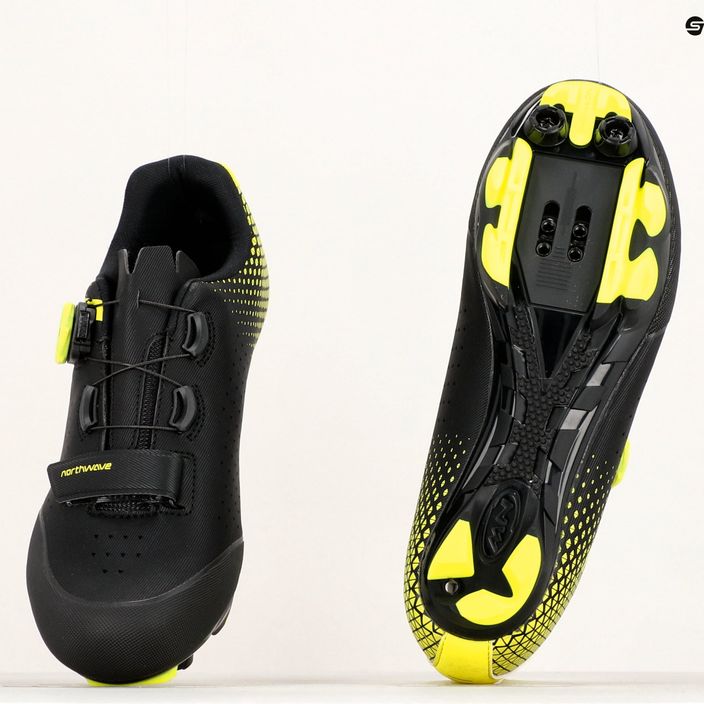 Pánska MTB cyklistická obuv Northwave Origin Plus 2 black/yellow 80212005 12