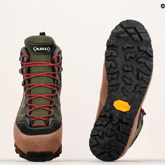 Pánske trekingové topánky AKU Trekker Lite III GTX hnedo-zelené 977-481-7 13