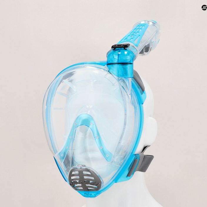 Cressi Duke Dry celotvárová maska na šnorchlovanie modrá XDT000025 4