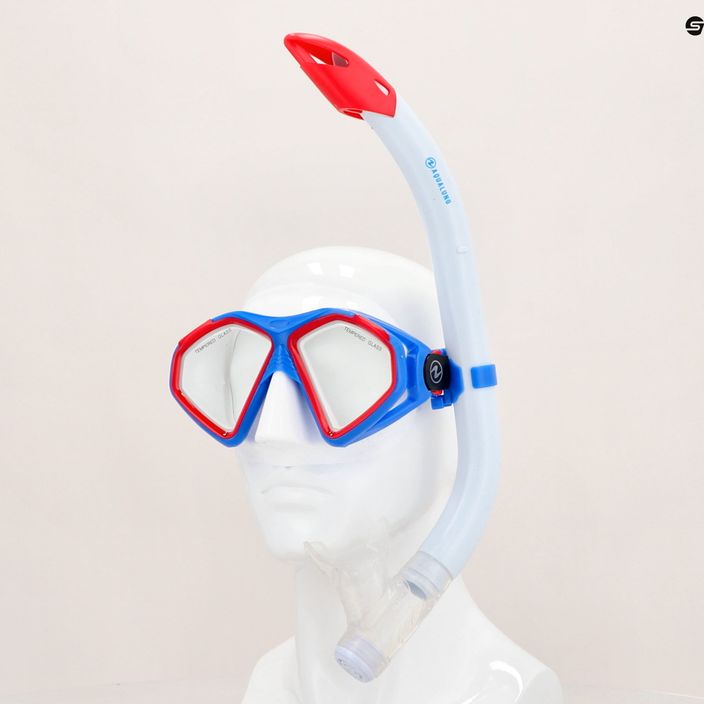 Potápačská súprava Aqualung Hawkeye maska + šnorchel modrá/červená SC3974006 13