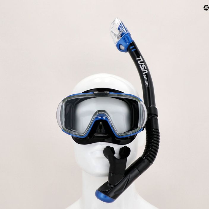 Potápačská súprava TUSA Maska + šnorchel + plutvy modrá UP-3521 11