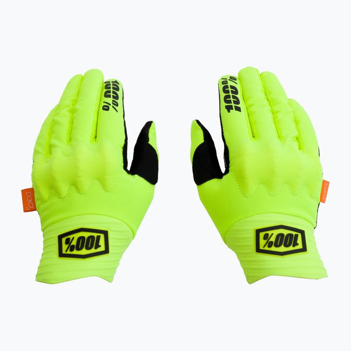 Cyklistické rukavice 100% Cognito yellow STO-10013-014-10 3