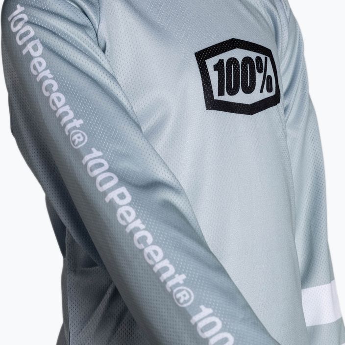Detský cyklistický dres 100% R-Core sivý STO-46101-420-05 3