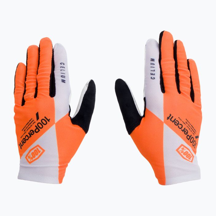 Cyklistické rukavice 100% Celium oranžová STO-10005-444-10 3