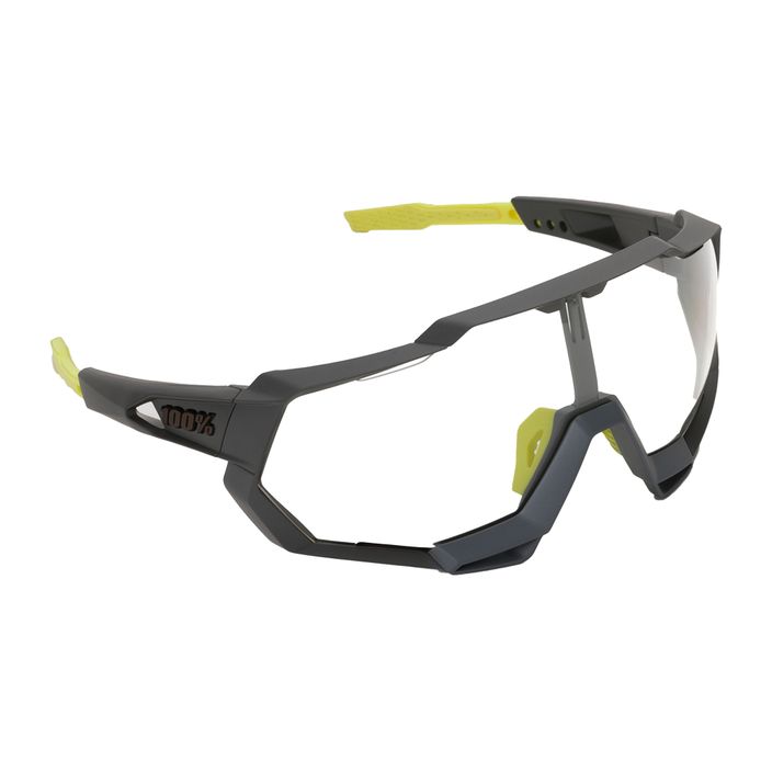 Cyklistické okuliare 100% Speedtrap Photochromic Lens Lt 16-76% black-green STO-61023-802-01