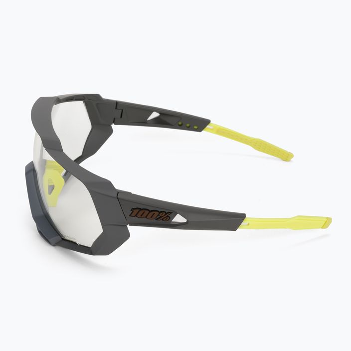 Cyklistické okuliare 100% Speedtrap Photochromic Lens Lt 16-76% black-green STO-61023-802-01 4
