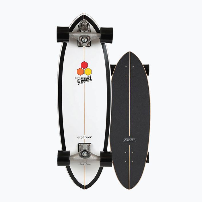 Skateboard surfskate Carver C7 Raw 31.75" CI Black Beauty 219 Complete bielo-čierny C113112 8