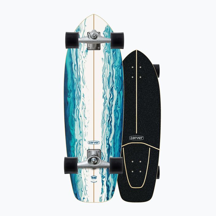 Skateboard surfskate Carver CX Raw 31" Resin 222 Complete modro-biely C11211135 8