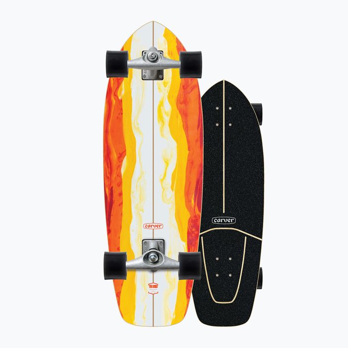 Skateboard surfskate Carver CX Raw 3.25" Firefly 222 Complete oranžovo-biely C11211136 8