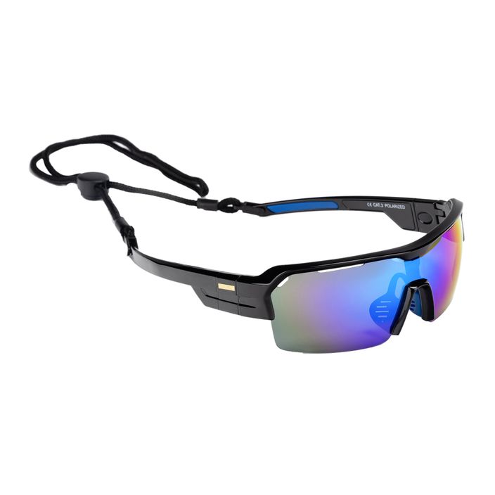 Oceánske slnečné okuliare Race čierno-modré cyklistické okuliare 3801.1X