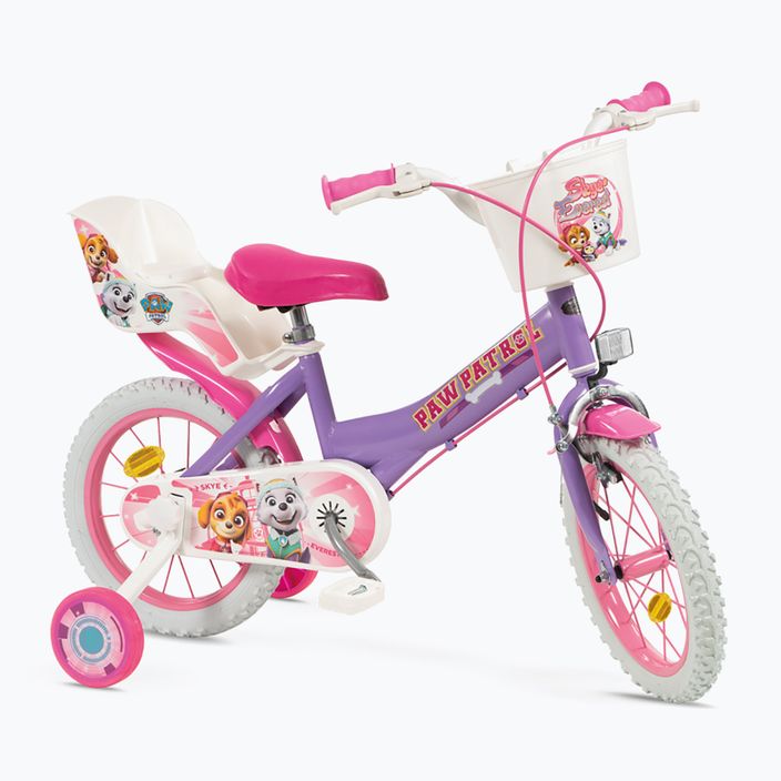 Toimsa 14" detský bicykel Paw Patrol Girl fialový 1480
