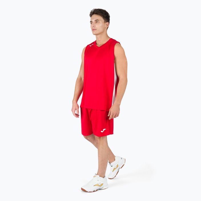 Pánsky basketbalový dres Joma Cancha III červeno-biely 101573.602 5