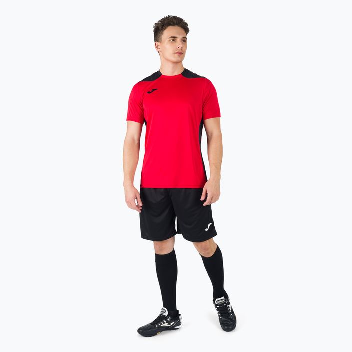 Joma Championship VI pánske futbalové tričko červené/čierne 101822.601 5