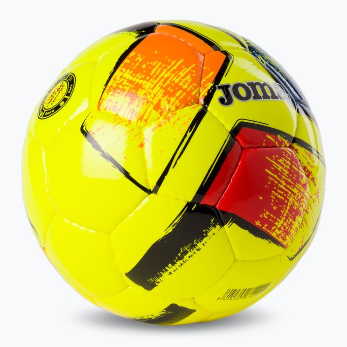 Joma Dali II fluor yellow futbalová veľkosť 5 2