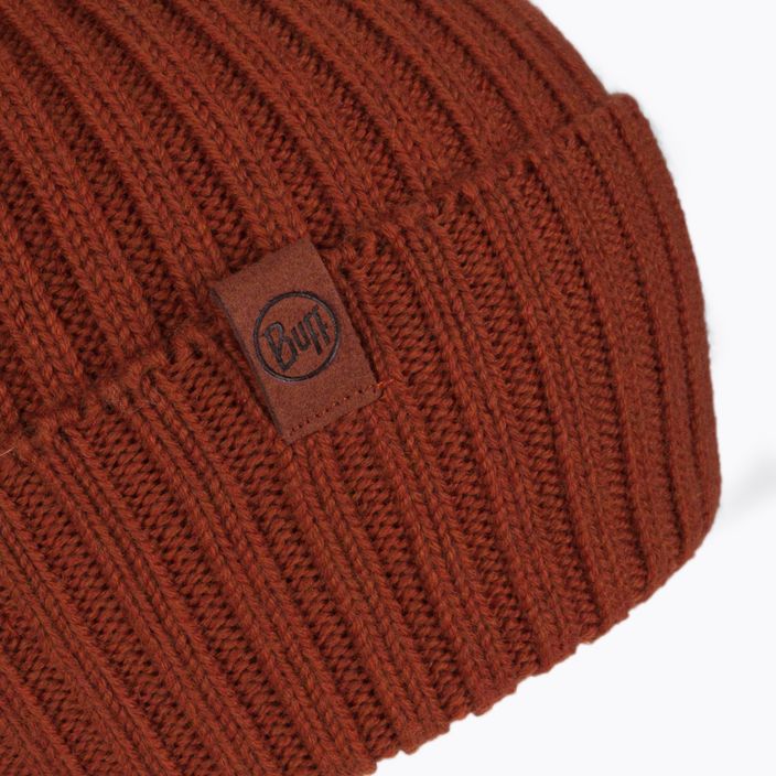 Buff Merino Wool Knit 1Lhat Norval orange cap 124242.404.10.00 3