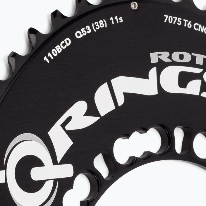 Vonkajšie ozubené koleso Rotor Q Rings čierne C01-002-08020A-0 3