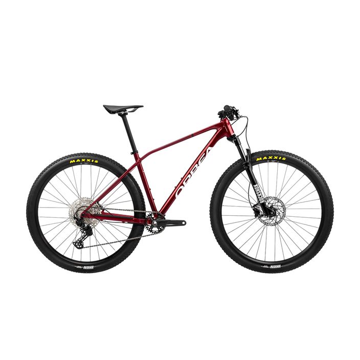 Horský bicykel Orbea Alma H20 2023 metalická tmavočervená/chic white 2