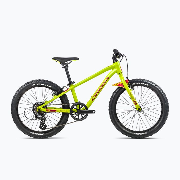 Detský bicykel Orbea MX 20 Dirt 2023 limetkovo zelená/červený melón