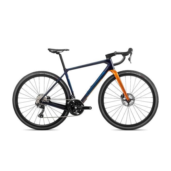 Gravel bicykel Orbea Terra M20 Team 2023 modrý karbón/leo oranžový 2