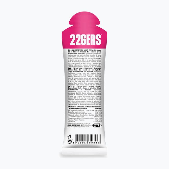 226ERS Energetický gél s vysokým obsahom fruktózy 80 g jahoda 2