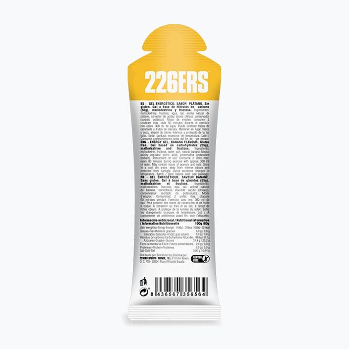 226ERS Energetický gél s vysokým obsahom fruktózy 80 g banán 2