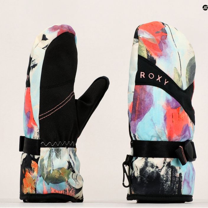 Detské rukavice na snowboard ROXY Jetty 2021 true black tenderness 6