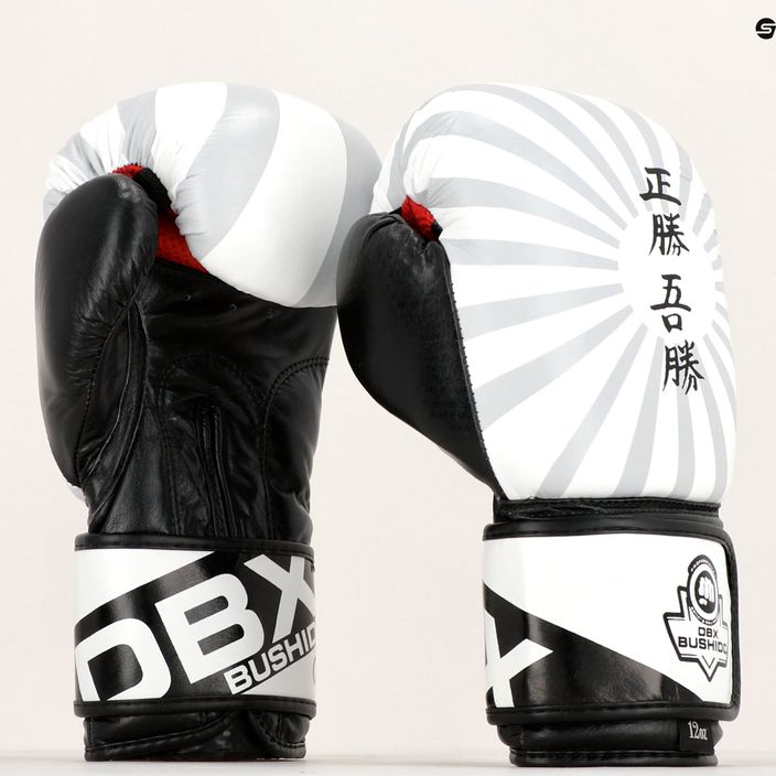Sparingové boxerské rukavice Bushido "Japan" biele B-2v8 7