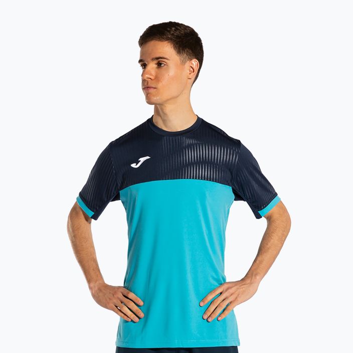 Tenisové tričko Joma Montreal modro-hnedé 12743.13 3