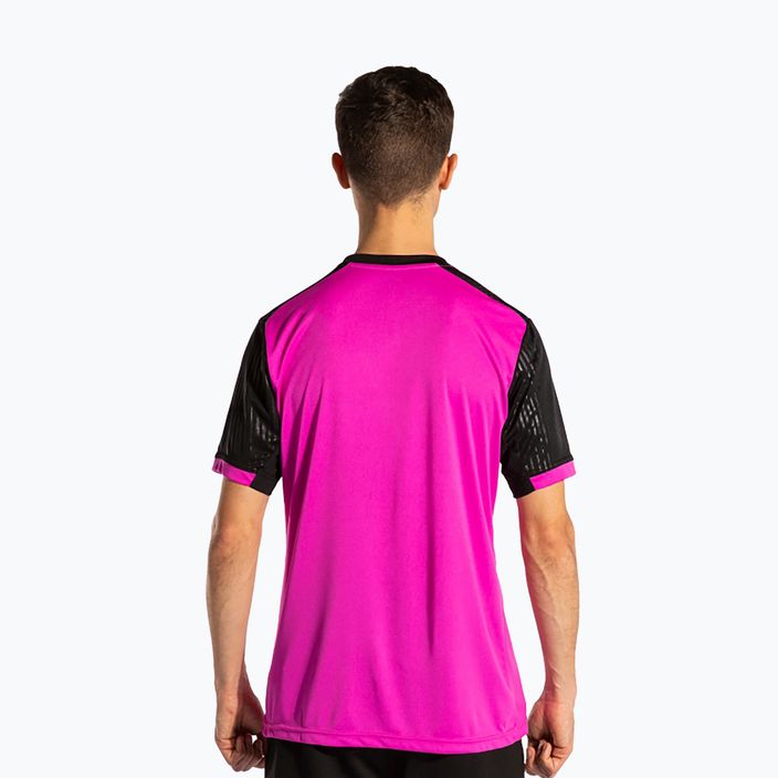 Pánske tenisové tričko Joma Montreal fluorescent pink/black 3