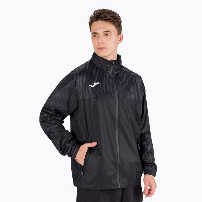 Tenisová bunda Joma Montreal Raincoat čierna 12848.1 3