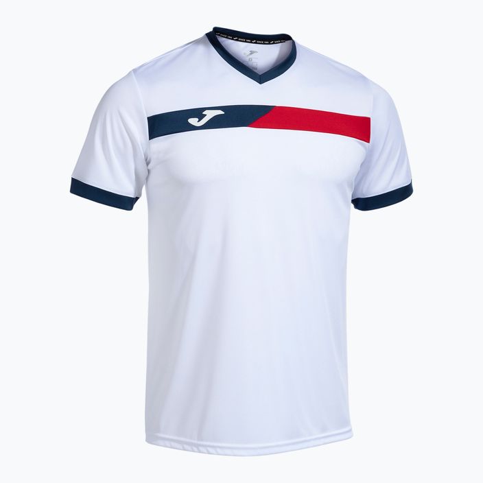 Pánske tenisové tričko Joma Court white/red