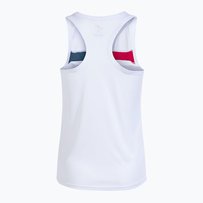 Dámske tenisové tielko Joma Court Sleeveless white/red 2