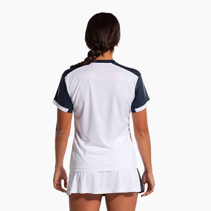 Tenisové tričko Joma Montreal white/navy 2